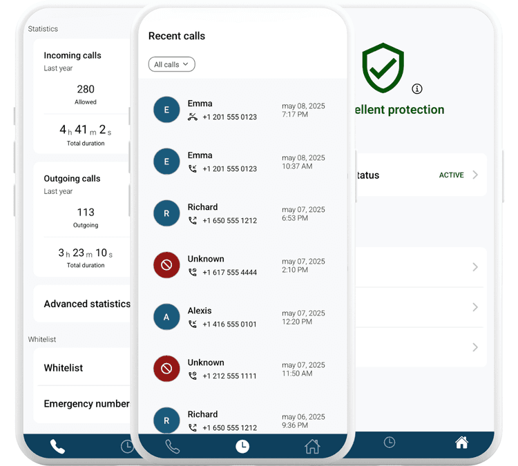 App overview screen